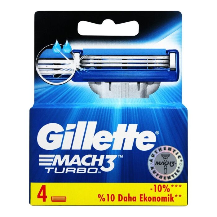 Gillette Mach3 Turbo Cartri  gm 4s