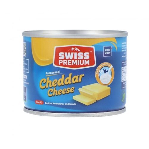 Swiss Premium Cheddar Cheese Tin 180 gm