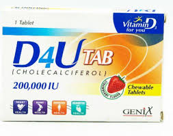 D4U Tablets 1s Vitamin D3 200000iu | sunny medicos