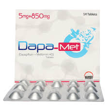 Dapa Met 5+850mg tab 14s | sunny medicos