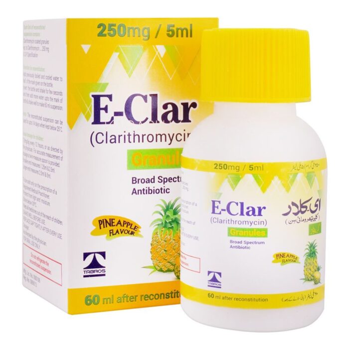 E Clar 250mg syp | sunny medicos