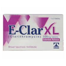 E Clar Xl 500mg tab 5s | sunny medicos