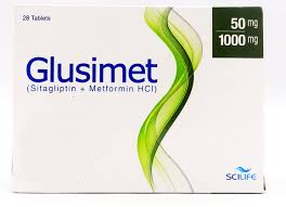 Glusimet 50+1000mg tab 28s | sunny medicos