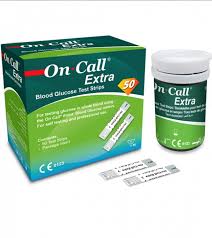 On call extra 25*2 test strips | sunny medicos